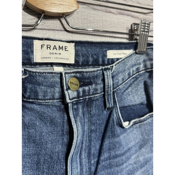 Frame  Women's Silver Washed Le High Straight Jeans Size 25 - Picture 5 of 11